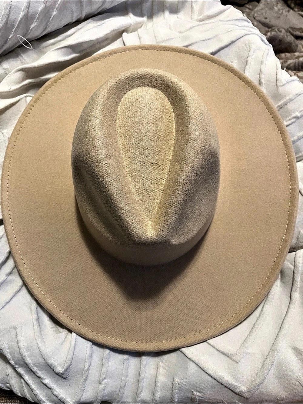 Wide Brim Hat in Brown